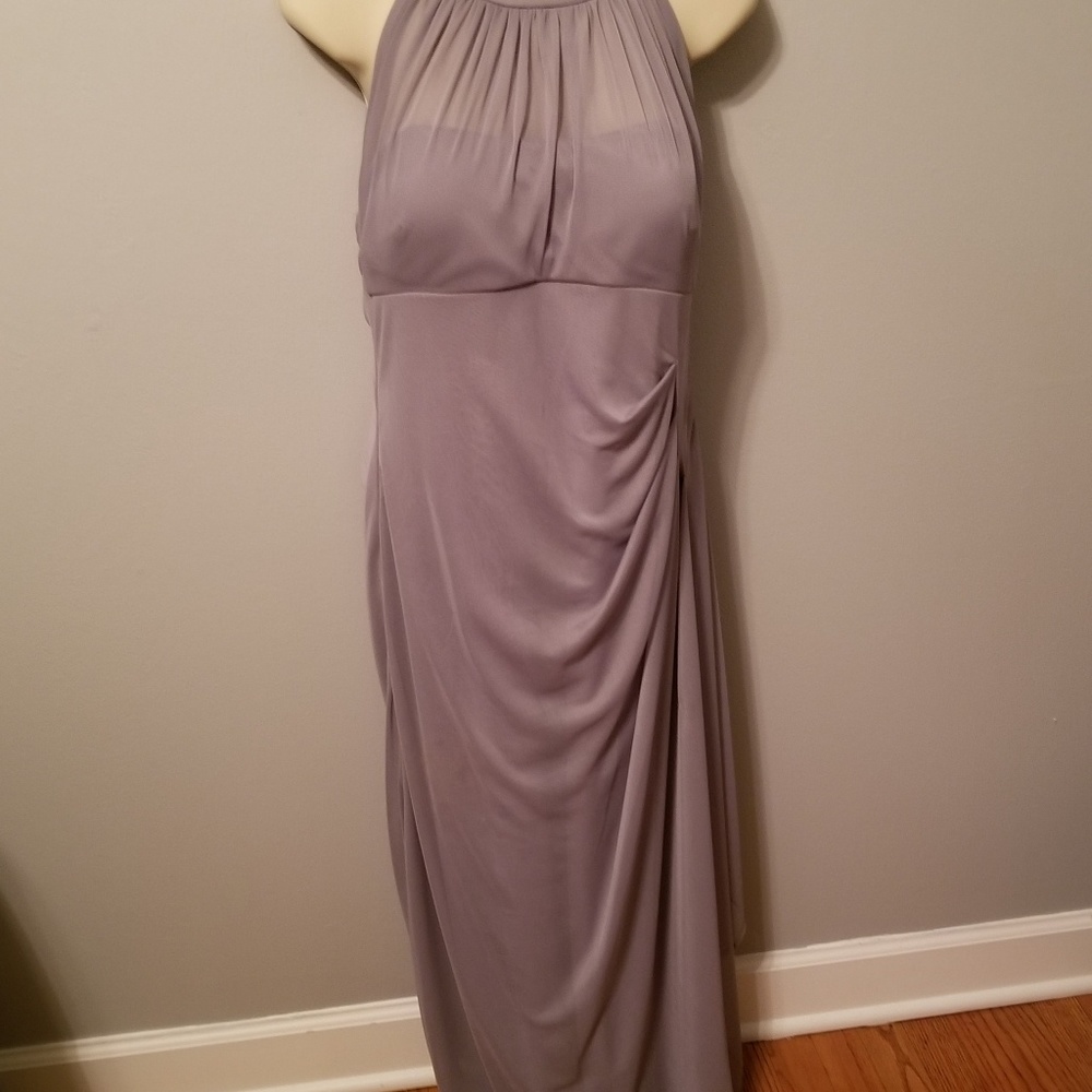 Gray full length dress